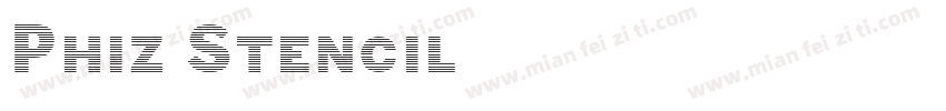 Phiz Stencil字体转换